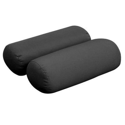 Model-3 AD003 Queen Size 6PC Knife Edge Outdoor Daybed Mattress Bolster Pillow Fitted Sheet Cover Only