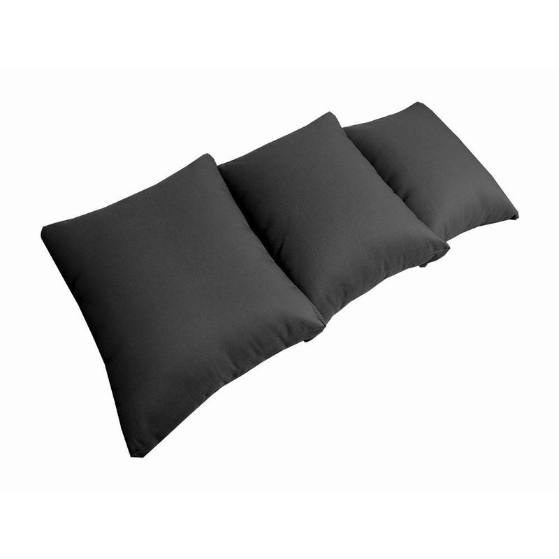 Model-3 AD003 Twin Size 6PC Knife Edge Outdoor Daybed Mattress Bolster Pillow Fitted Sheet Cover Only