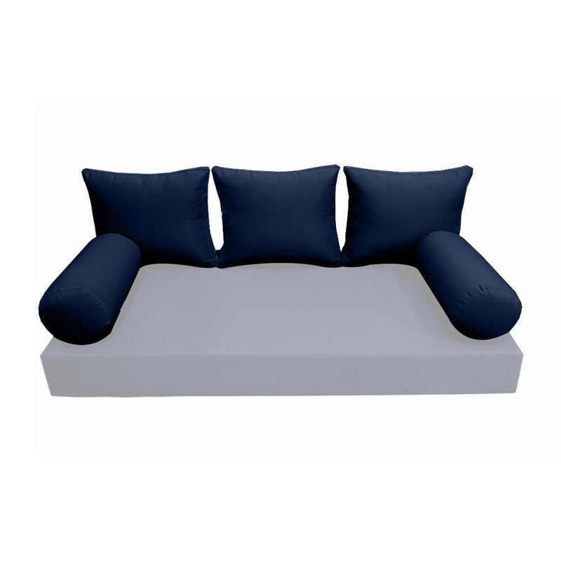 Model-3 AD101 Queen Knife Edge Bolster & Back Pillow Cushion Outdoor SLIP COVER ONLY