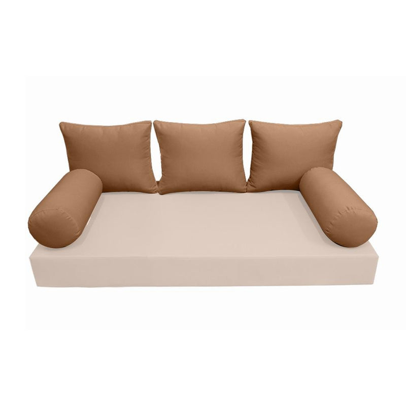 Model-3 AD104 Queen Knife Edge Bolster & Back Pillow Cushion Outdoor SLIP COVER ONLY