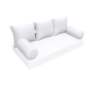 Model-3 - AD105 Crib Knife Edge Bolster & Back Pillow Cushion Outdoor SLIP COVER ONLY