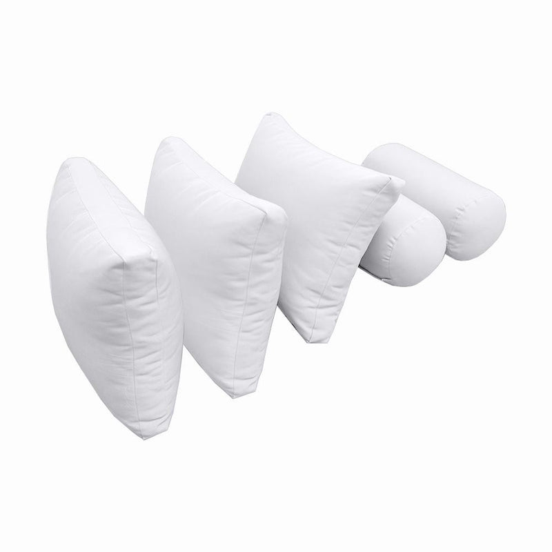 Model-3 AD105 Full Size 6PC Knife Edge Outdoor Daybed Mattress Cushion Bolster Pillow Complete Set