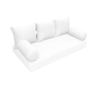 Model-3 - AD106 Crib Knife Edge Bolster & Back Pillow Cushion Outdoor SLIP COVER ONLY