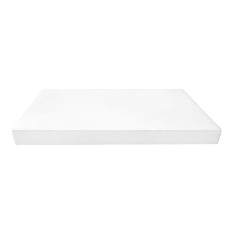 Model-3 AD106 Crib Size 6PC Pipe Trim Outdoor Daybed Mattress Cushion Bolster Pillow Complete Set