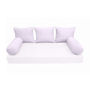 Model-3 - AD107 Crib Knife Edge Bolster & Back Pillow Cushion Outdoor SLIP COVER ONLY