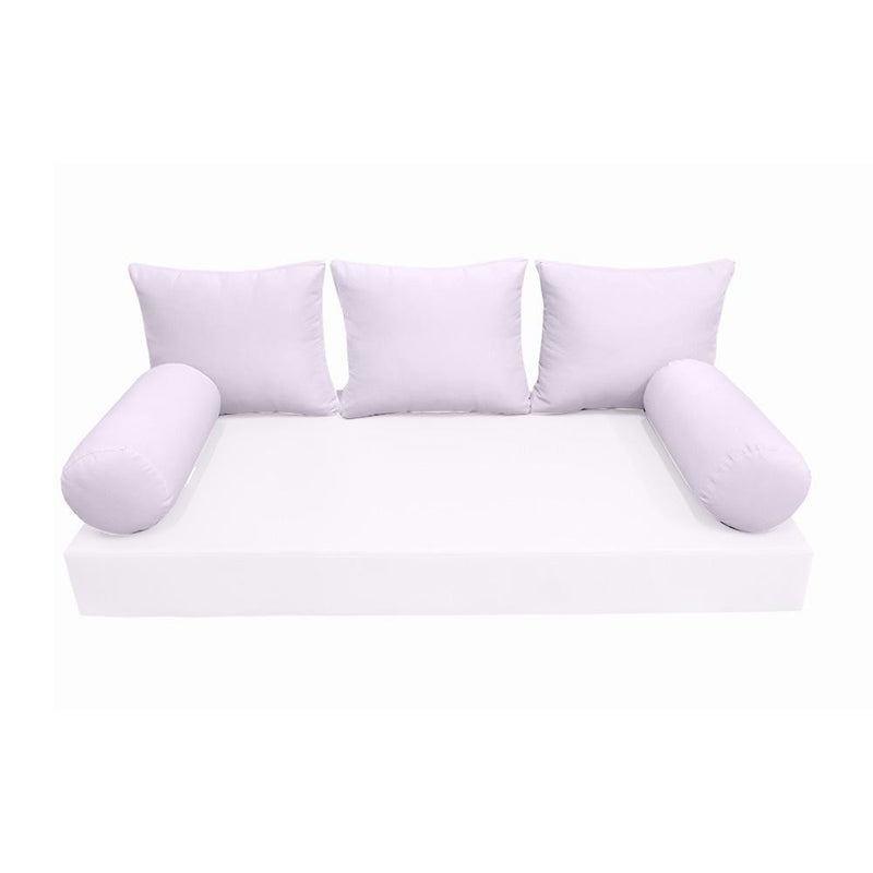 Model-3 - AD107 Crib Knife Edge Bolster & Back Pillow Cushion Outdoor SLIP COVER ONLY
