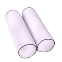 Model-3 AD107 Crib Size 6PC Contrast Pipe Outdoor Daybed Mattress Cushion Bolster Pillow Complete Set