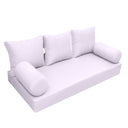 Model-3 AD107 Crib Size 6PC Knife Edge Outdoor Daybed Mattress Bolster Pillow Fitted Sheet Cover Only