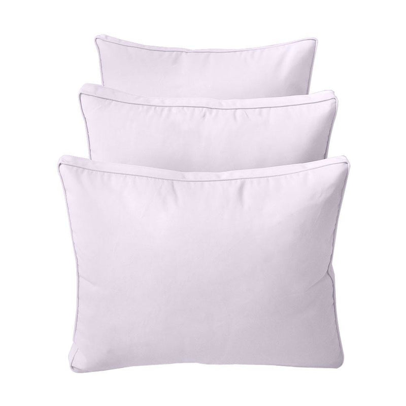 Model-3 AD107 Twin Size 6PC Pipe Trim Outdoor Daybed Mattress Cushion Bolster Pillow Complete Set