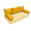 Model-3 - AD108 Crib Knife Edge Bolster & Back Pillow Cushion Outdoor SLIP COVER ONLY