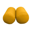 Model-3 AD108 Crib Size 6PC Knife Edge Outdoor Daybed Mattress Bolster Pillow Fitted Sheet Cover Only