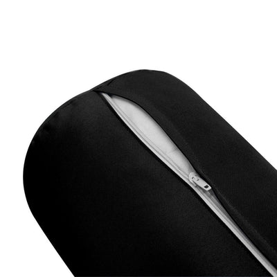 Model-3 - AD109 Crib Knife Edge Bolster & Back Pillow Cushion Outdoor SLIP COVER ONLY
