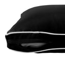 Model-3 AD109 Crib Size 6PC Contrast Pipe Outdoor Daybed Mattress Cushion Bolster Pillow Complete Set