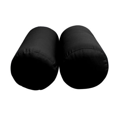 Model-3 AD109 Queen Size 6PC Knife Edge Outdoor Daybed Mattress Cushion Bolster Pillow Complete Set