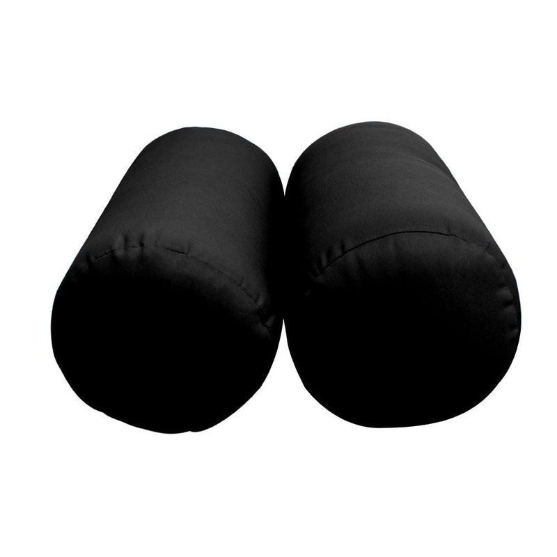 Model-3 AD109 Queen Size 6PC Knife Edge Outdoor Daybed Mattress Cushion Bolster Pillow Complete Set