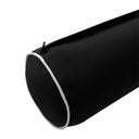 Model-3 - AD109 Twin Contrast Pipe Trim Bolster & Back Pillow Cushion Outdoor SLIP COVER ONLY