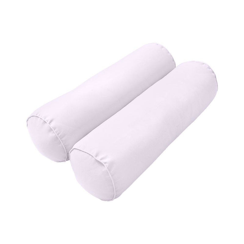 Model-3 - AD107 Crib Pipe Trim Bolster & Back Pillow Cushion Outdoor SLIP COVER ONLY