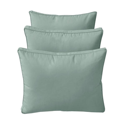 Model-3 - AD002 Full Pipe Trim Bolster & Back Pillow Cushion Outdoor SLIP COVER ONLY