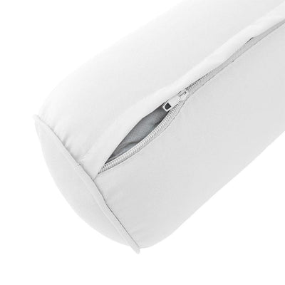 Model-3 - AD106 Full Pipe Trim Bolster & Back Pillow Cushion Outdoor SLIP COVER ONLY