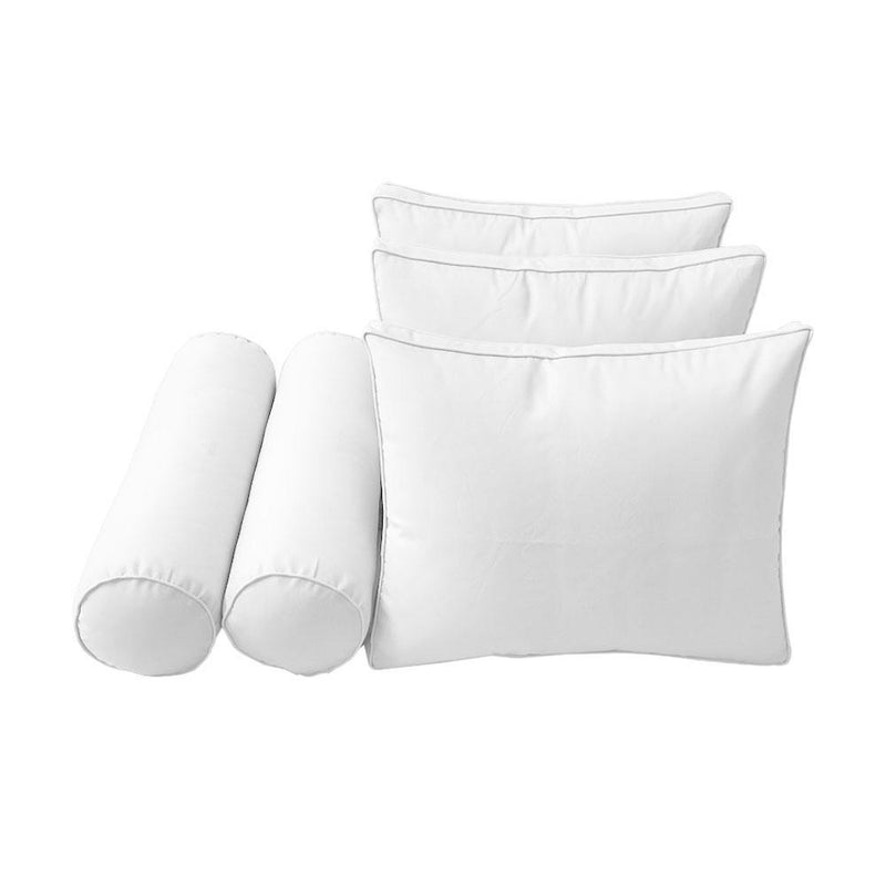 Model-3 - AD106 Twin Pipe Trim Bolster & Back Pillow Cushion Outdoor SLIP COVER ONLY