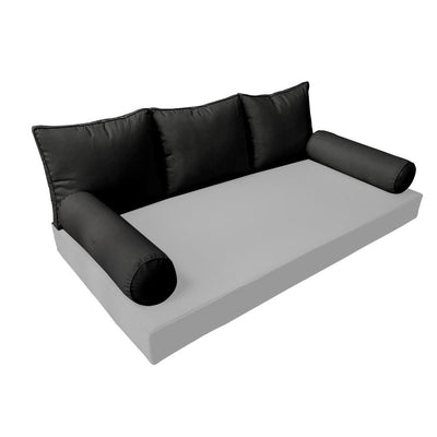 Model-3 - AD109 Twin Pipe Trim Bolster & Back Pillow Cushion Outdoor SLIP COVER ONLY