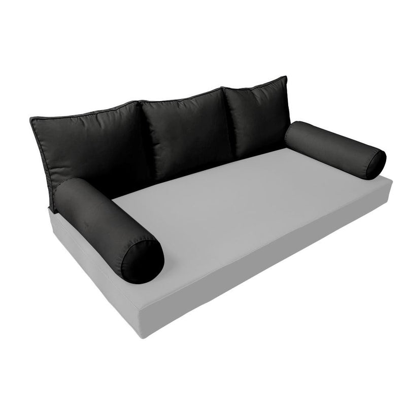Model-3 - AD109 Twin Pipe Trim Bolster & Back Pillow Cushion Outdoor SLIP COVER ONLY
