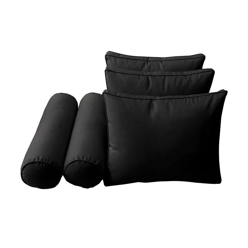 Model-3 - AD109 Twin Pipe Trim Bolster & Back Pillow Cushion Outdoor SLIP COVER ONLY