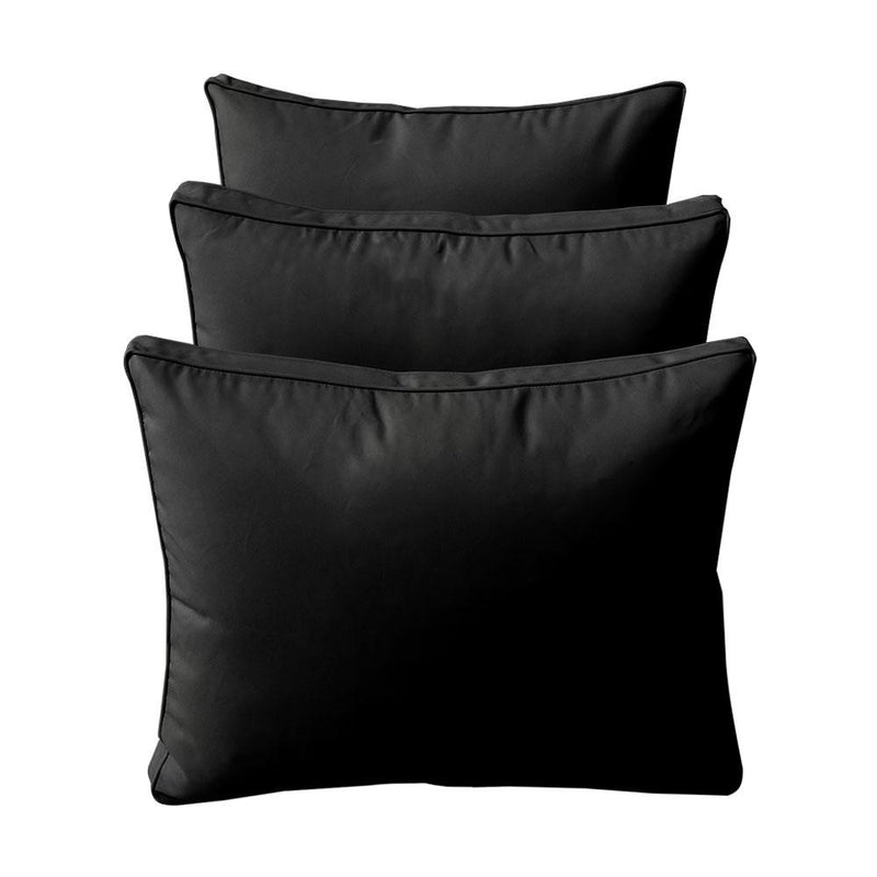 Model-3 - AD109 Twin Pipe Trim Bolster & Back Pillow Cushion Outdoor SLIP COVER ONLY