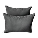 Model-4 - AD003 Crib Pipe Trim Bolster & Back Pillow Cushion Outdoor SLIP COVER ONLY