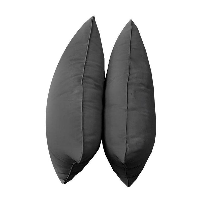 Model-4 - AD003 Twin Pipe Trim Bolster & Back Pillow Cushion Outdoor SLIP COVER ONLY