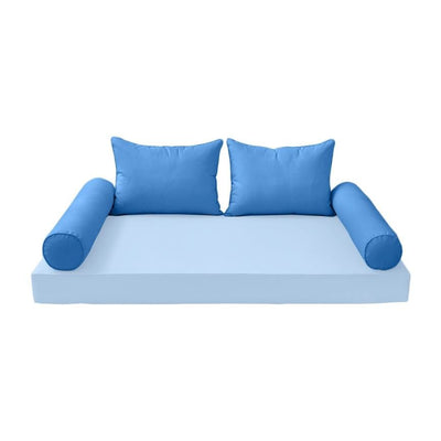 Model-4 - AD102 Full Pipe Trim Bolster & Back Pillow Cushion Outdoor SLIP COVER ONLY