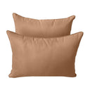Model-4 - AD104 Twin Pipe Trim Bolster & Back Pillow Cushion Outdoor SLIP COVER ONLY