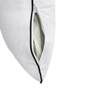 Model-4 - AD105 Crib Contrast Pipe Trim Bolster & Back Pillow Cushion Outdoor SLIP COVER ONLY