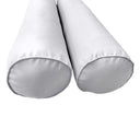 Model-4 - AD105 Crib Pipe Trim Bolster & Back Pillow Cushion Outdoor SLIP COVER ONLY