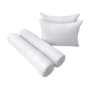 Model-4 - AD105 Full Pipe Trim Bolster & Back Pillow Cushion Outdoor SLIP COVER ONLY