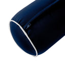 Model-4 AD101 Queen Size 5PC Contrast Pipe Outdoor Daybed Mattress Cushion Bolster Pillow Complete Set