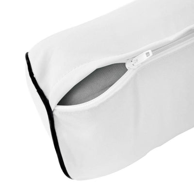 Model-4 5PC Contrast Pipe Outdoor Daybed Mattress Bolster Pillow Fitted Sheet Cover Only-Twin-XL Size AD106