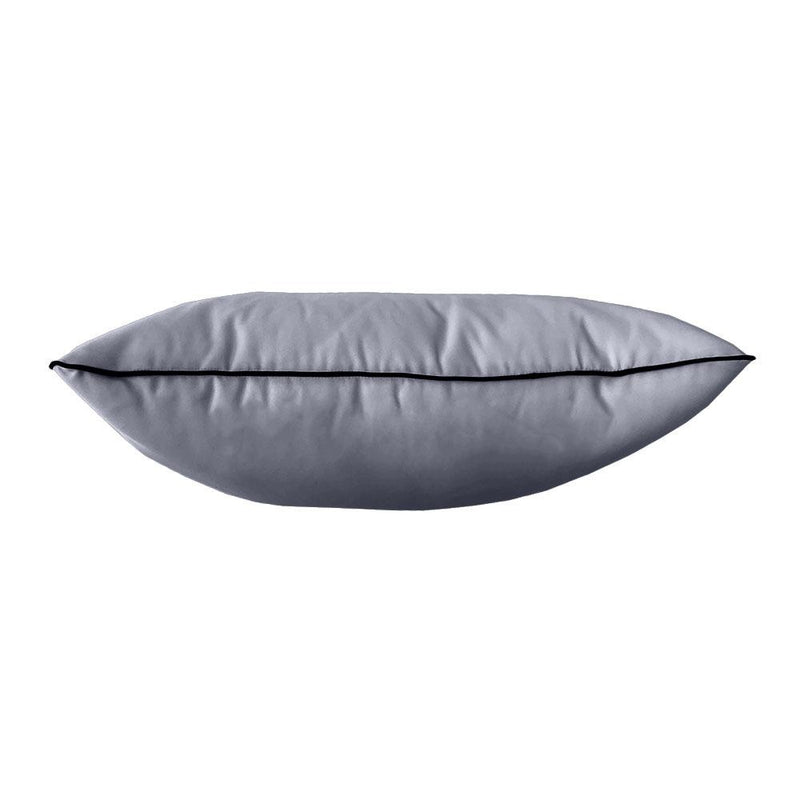 Model-4 AD001 Twin-XL Size 5PC Contrast Pipe Outdoor Daybed Mattress Cushion Bolster Pillow Complete Set
