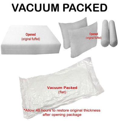 Model-4 5PC Mattress Bolster Back Rest Pillows Cushion Polyester Fiberfill 'INSERT ONLY'-Twin Size