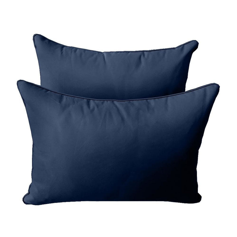 Model-4 AD101 Crib Size 5PC Pipe Trim Outdoor Daybed Mattress Cushion Bolster Pillow Complete Set