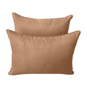 Model-4 AD104 Crib Size 5PC Pipe Trim Outdoor Daybed Mattress Cushion Bolster Pillow Complete Set