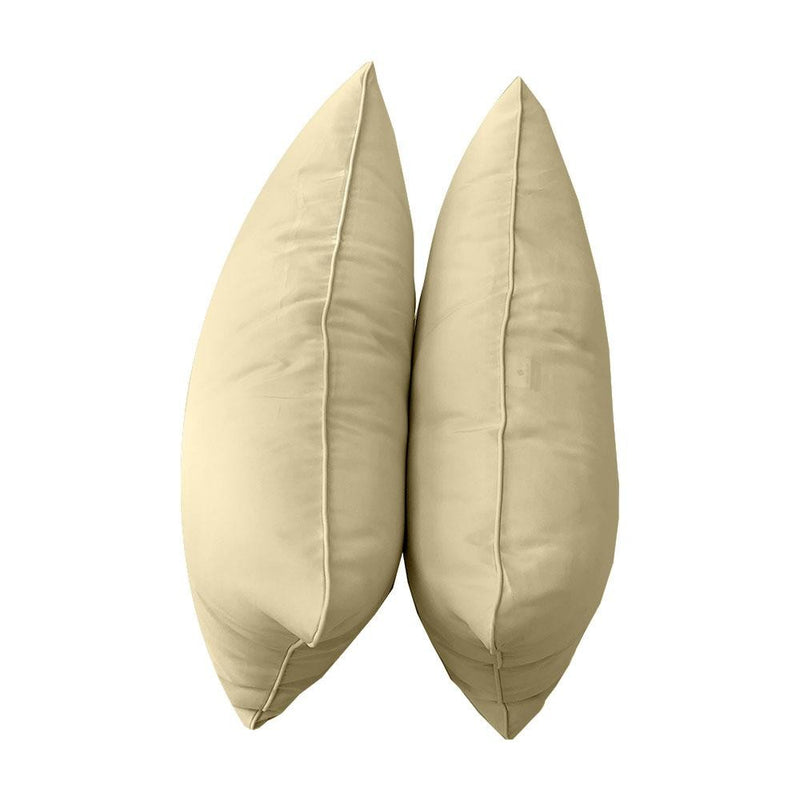 Model-4 AD103 Queen Size 5PC Pipe Trim Outdoor Daybed Mattress Cushion Bolster Pillow Complete Set