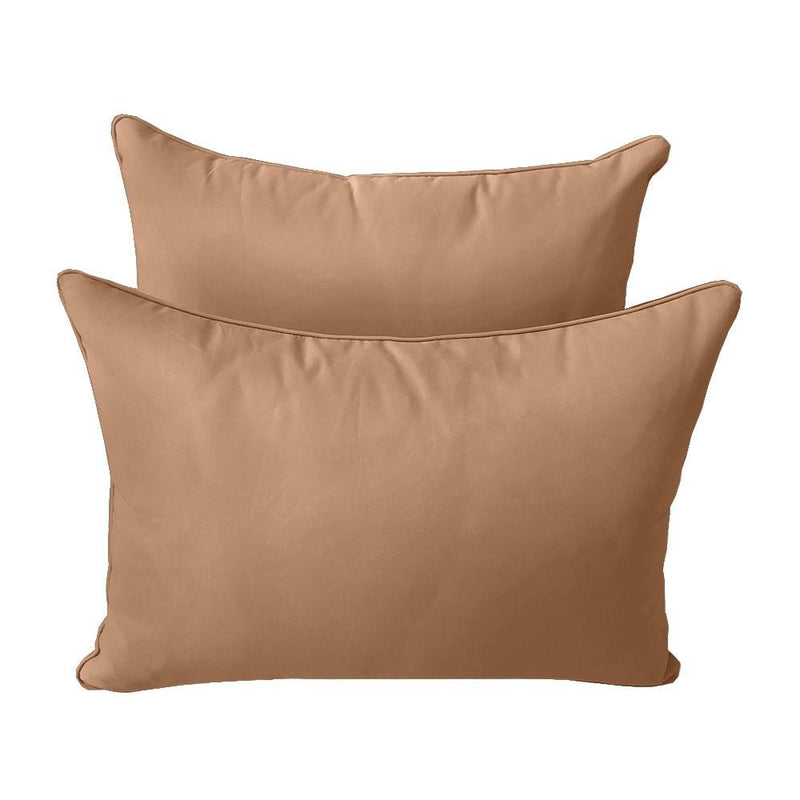 Model-4 AD104 Queen Size 5PC Pipe Trim Outdoor Daybed Mattress Cushion Bolster Pillow Complete Set