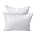 Model-4 AD105 Queen Size 5PC Pipe Trim Outdoor Daybed Mattress Cushion Bolster Pillow Complete Set