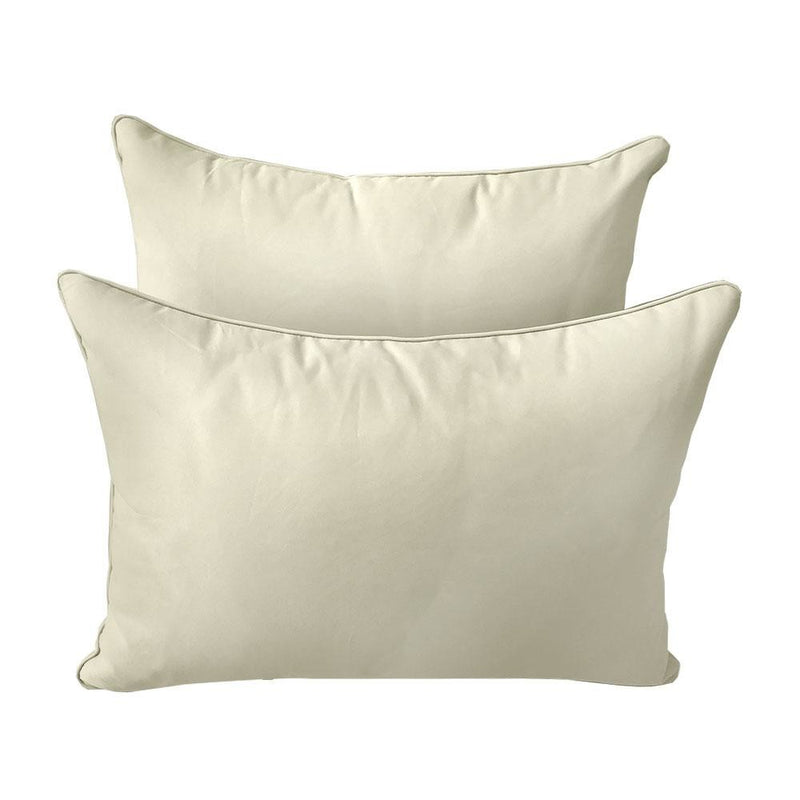 Model-4 AD005 Twin Size 5PC Pipe Trim Outdoor Daybed Mattress Cushion Bolster Pillow Complete Set