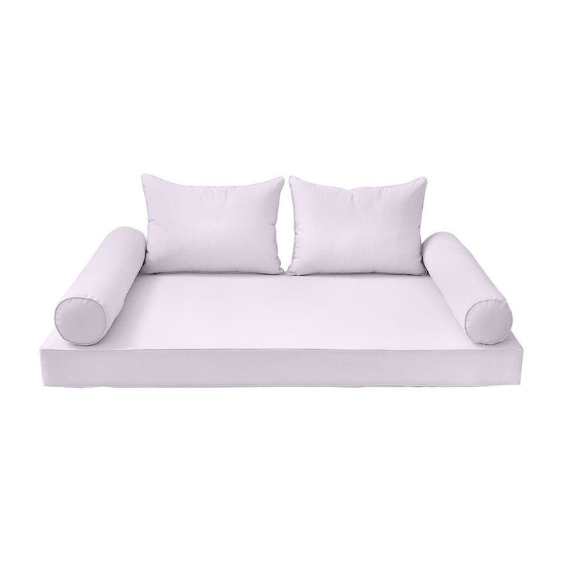 Model-4 5PC Pipe Outdoor Daybed Mattress Bolster Pillow Fitted Sheet Cover Only Twin Size AD107