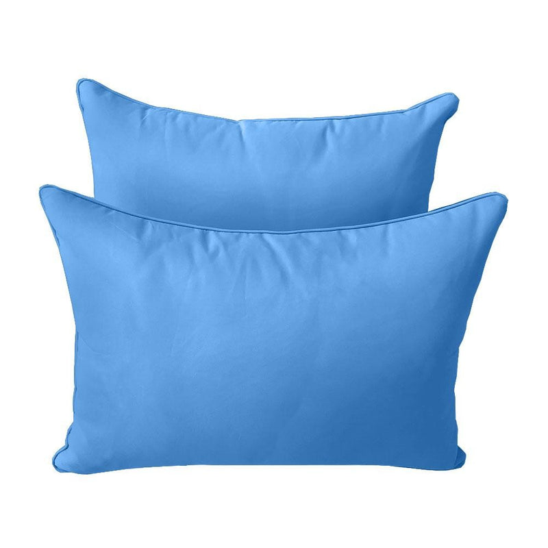 Model-4 AD102 Twin-XL Size 5PC Pipe Trim Outdoor Daybed Mattress Cushion Bolster Pillow Complete Set