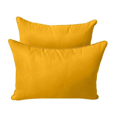Model-4 AD108 Twin-XL Size 5PC Pipe Trim Outdoor Daybed Mattress Cushion Bolster Pillow Complete Set