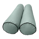 Model-4 AD002 Crib Size 5PC Contrast Pipe Outdoor Daybed Mattress Cushion Bolster Pillow Complete Set