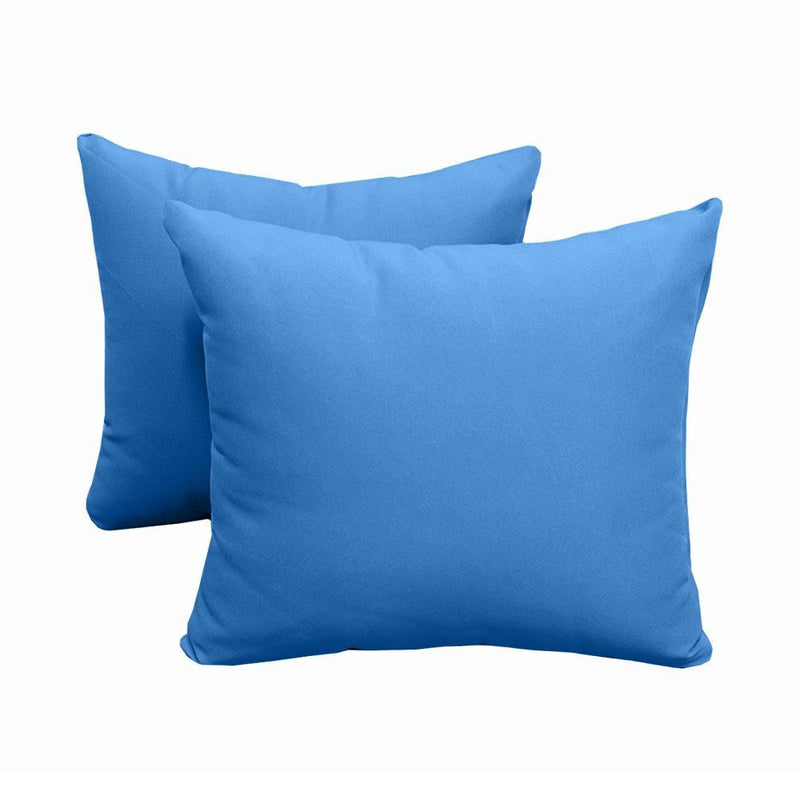 Model-4 AD102 Queen Knife Edge Bolster & Back Pillow Cushion Outdoor SLIP COVER ONLY